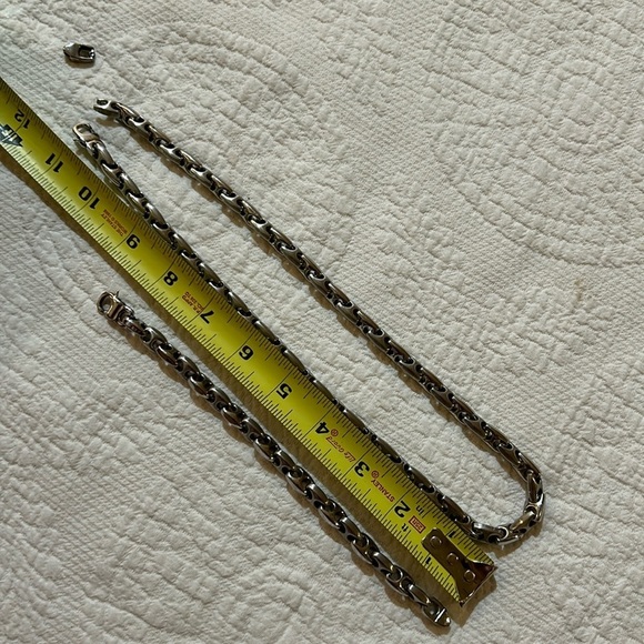 Necklace and bracelet set. Flaw - Picture 2 of 8